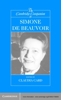 Titelbild: The Cambridge Companion to Simone de Beauvoir 1st edition 9780521790963