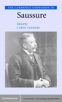 Cover image: The Cambridge Companion to Saussure 1st edition 9780521800518