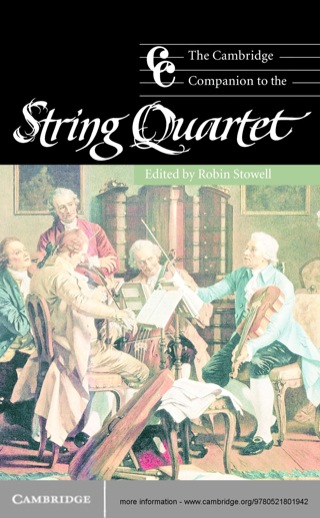 Immagine di copertina: The Cambridge Companion to the String Quartet 1st edition 9780521801942