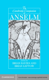 Titelbild: The Cambridge Companion to Anselm 1st edition 9780521807463