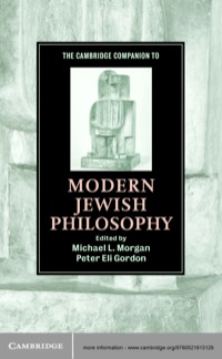 Cover image: The Cambridge Companion to Modern Jewish Philosophy 1st edition 9780521813129