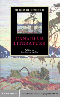 Immagine di copertina: The Cambridge Companion to Canadian Literature 1st edition 9780521814416