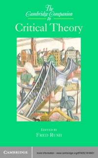 Titelbild: The Cambridge Companion to Critical Theory 1st edition 9780521816601