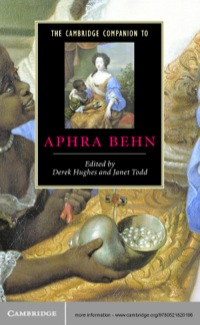 Imagen de portada: The Cambridge Companion to Aphra Behn 1st edition 9780521820196