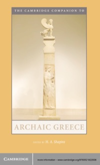 Immagine di copertina: The Cambridge Companion to Archaic Greece 1st edition 9780521822008