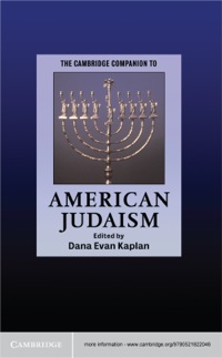 Imagen de portada: The Cambridge Companion to American Judaism 1st edition 9780521822046