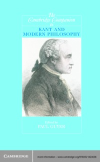 Titelbild: The Cambridge Companion to Kant and Modern Philosophy 1st edition 9780521823036