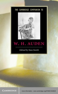 Imagen de portada: The Cambridge Companion to W. H. Auden 1st edition 9780521829625
