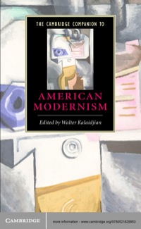 Omslagafbeelding: The Cambridge Companion to American Modernism 1st edition 9780521829953