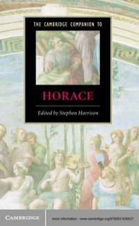Titelbild: The Cambridge Companion to Horace 1st edition 9780521830027