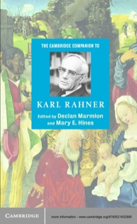 Cover image: The Cambridge Companion to Karl Rahner 1st edition 9780521832885