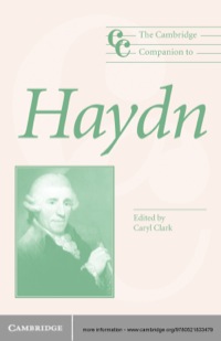 Imagen de portada: The Cambridge Companion to Haydn 1st edition 9780521833479