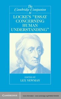 Cover image: The Cambridge Companion to Locke's 'Essay Concerning Human Understanding' 1st edition 9780521834339