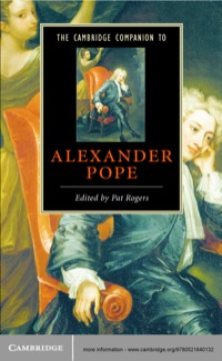 Titelbild: The Cambridge Companion to Alexander Pope 1st edition 9780521840132