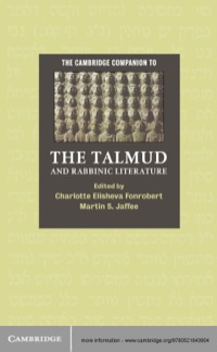 Cover image: The Cambridge Companion to the Talmud and Rabbinic Literature 1st edition 9780521843904