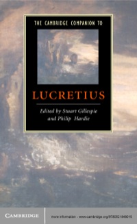 Cover image: The Cambridge Companion to Lucretius 1st edition 9780521848015