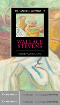 Titelbild: The Cambridge Companion to Wallace Stevens 1st edition 9780521849562