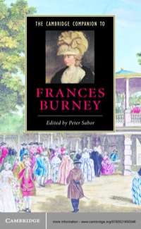 Imagen de portada: The Cambridge Companion to Frances Burney 1st edition 9780521850346
