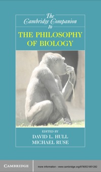 Cover image: The Cambridge Companion to the Philosophy of Biology 1st edition 9780521851282