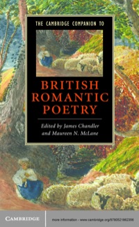 表紙画像: The Cambridge Companion to British Romantic Poetry 1st edition 9780521862356