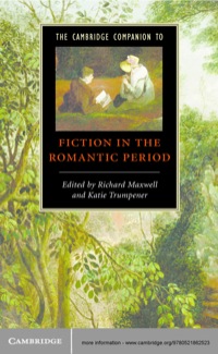 Imagen de portada: The Cambridge Companion to Fiction in the Romantic Period 1st edition 9780521862523