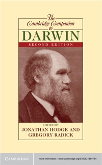 Cover image: The Cambridge Companion to Darwin 2nd edition 9780521884754