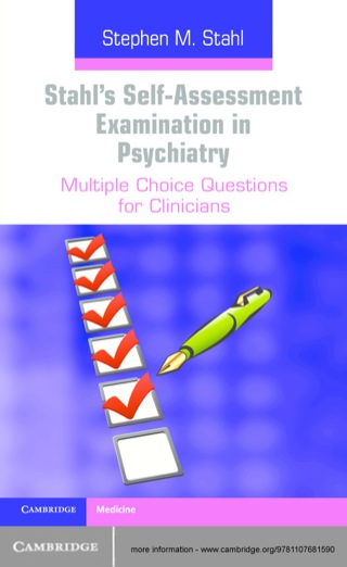 Cover image: Stahl's Self-Assessment Examination in Psychiatry 1st edition 9781107681590