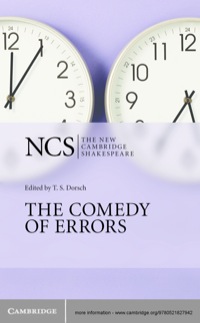 Cover image: The Comedy of Errors 2nd edition 9780521827942