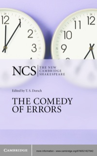 Imagen de portada: The Comedy of Errors 2nd edition 9780521827942