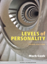 Cover image: Levels of Personality 3rd edition 9781107021044