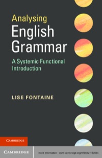 Cover image: Analysing English Grammar 1st edition 9780521190664