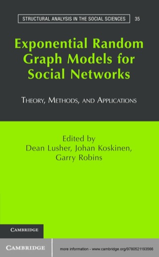 Cover image: Exponential Random Graph Models for Social Networks 1st edition 9780521193566
