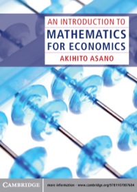Imagen de portada: An Introduction to Mathematics for Economics 1st edition 9781107007604