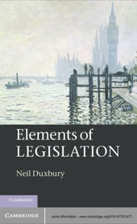 Omslagafbeelding: Elements of Legislation 1st edition 9781107021877