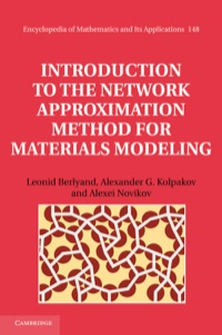 Cover image: Introduction to the Network Approximation Method for Materials Modeling 1st edition 9781107028234