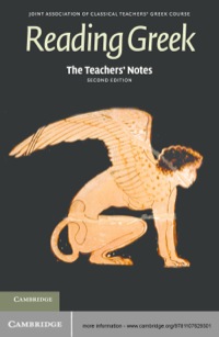 Cover image: The Teachers' Notes to Reading Greek 2nd edition 9781107629301