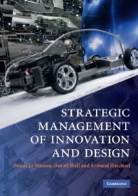 Cover image: Strategic Management of Innovation and Design 9780521768771