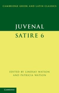 Cover image: Juvenal: Satire 6 1st edition 9780521854917