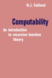 表紙画像: Computability 1st edition 9780521294652