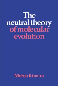 صورة الغلاف: The Neutral Theory of Molecular Evolution 1st edition 9780521317931