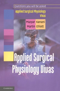 Immagine di copertina: Applied Surgical Physiology Vivas 1st edition 9780521683203