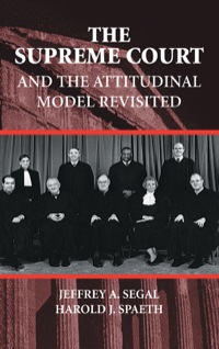 Imagen de portada: The Supreme Court and the Attitudinal Model Revisited 1st edition 9780521783514