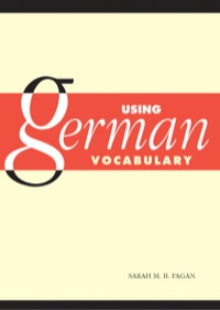 صورة الغلاف: Using German Vocabulary 1st edition 9780521797009