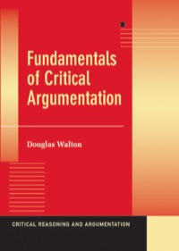 Imagen de portada: Fundamentals of Critical Argumentation 1st edition 9780521823197