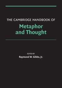 Omslagafbeelding: The Cambridge Handbook of Metaphor and Thought 1st edition 9780521841061