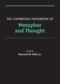 Cover image: The Cambridge Handbook of Metaphor and Thought 1st edition 9780521841061