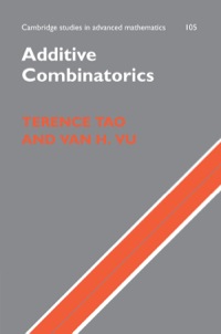 Imagen de portada: Additive Combinatorics 1st edition 9780521853866
