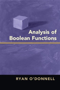 Titelbild: Analysis of Boolean Functions 1st edition 9781107038325