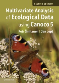Imagen de portada: Multivariate Analysis of Ecological Data using CANOCO 5 2nd edition 9781107694408