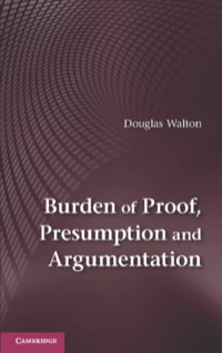 Titelbild: Burden of Proof, Presumption and Argumentation 1st edition 9781107046627